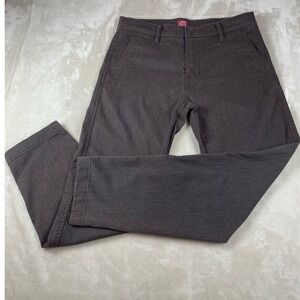 Levi XX Chino Standard Taper Pants Mens 32x27 Charcoal  Brown Casual Trousers
